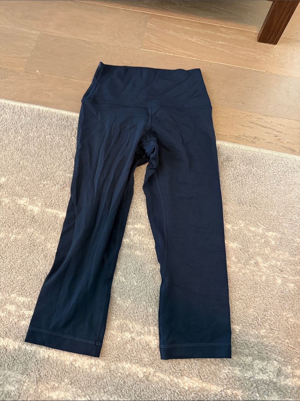 lululemon athletica Align High-Rise Crop 17 inch navy leggings